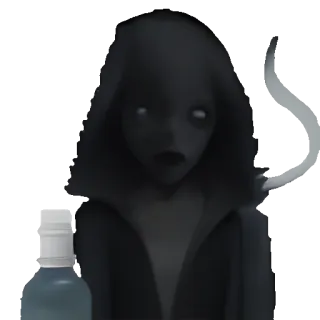 🥑 b7bae72e sosok bayangan, menyeramkan, sosok berkerudung, gaib whatsapp sticker