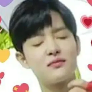 💓 dae4375f Coreano, Asiatico, Amore, Cuori, Carino, Idolo, Cantante, K-Pop telegram sticker