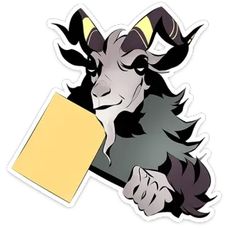 🔟 3c33b977 cabra, animal, adesivo whatsapp sticker