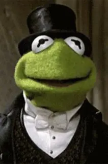🌟 f5144756 Kermit the Frog Kermit, rana, Muppets, cartoni animati, pupazzo telegram sticker