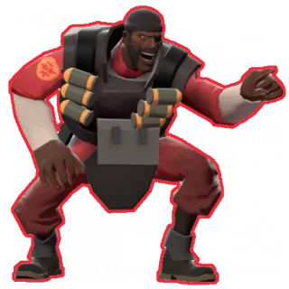 😂 54c520b4 Demoman Team Fortress 2 วิดีโอเกม, เดโมแมน, TF2, ระเบิด, ตัวละคร whatsapp sticker