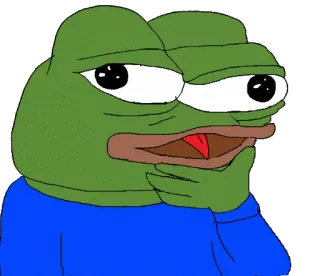 🤔 76720873 Pepe the Frog 페페, 개구리, 밈, 인터넷, 슬픈개구리 telegram sticker