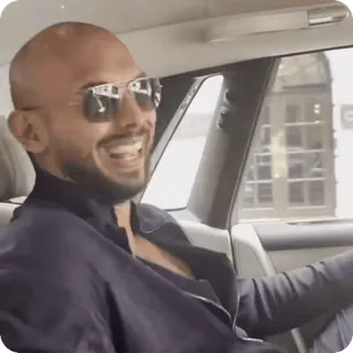 😂 8d0afe9f Andrew Tate Mann, Sonnenbrille, Auto, Luxus, Influencer telegram sticker