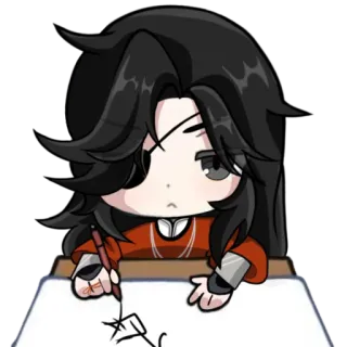 😐 035451a9 动漫, 绘画, 漫画, 角色, 艺术, 贴纸 telegram sticker