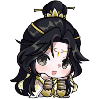 ☺ 587b7441 Q版, 可爱, 人物, 亚洲, 表情符号 telegram sticker