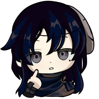 😕 897bbfbd 动漫, 角色, 卡通, 中指 telegram sticker