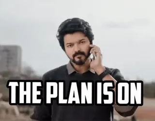🔥 53df5b2c THE PLAN IS ON plan, on, indian actor, man, phone, serious telegram sticker
