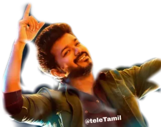 👆 b4d9f440 @teleTamil homme, sourire, célébrité whatsapp sticker