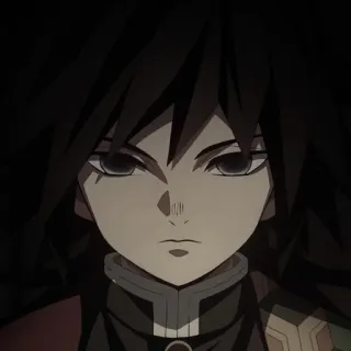 ⚠ 50199c5d Giyu Tomioka Demon Slayer アニメ, 鬼滅の刃, 冨岡義勇, 漫画, キャラクター telegram sticker