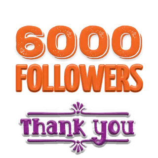 💋 da0f5004 6000 FOLLOWERS Thank you Follower, Festa, Successo, Grazie, Social media telegram sticker