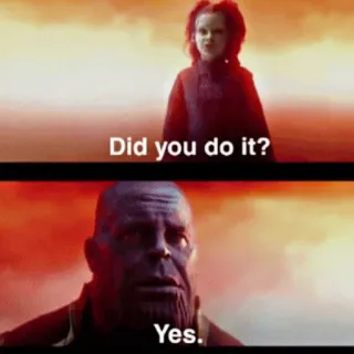 Thanos by @Thanos_memes telegram stickers