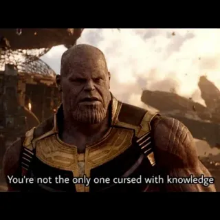 Thanos  by @Thanos_memes telegram stickers