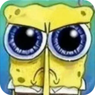 🐞 31a690bb Spongebob 海绵宝宝, 生气, 卡通, 表情包 telegram sticker