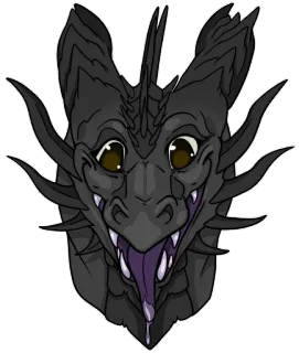 😍 23e7f94e dragón, criatura fantástica, monstruo, reptil, animal, dibujo, dibujo animado telegram sticker