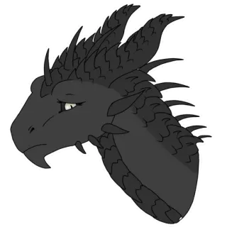 😔 5273a6f8 dragón, criatura, fantasía, mítico, escamas, reptil telegram sticker