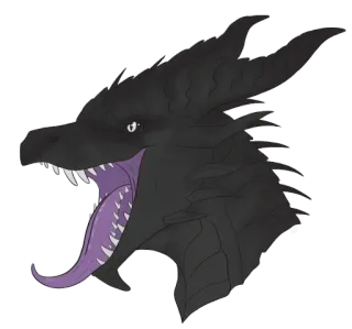 😁 7f6f4987 dragón, monstruo, fantasía, criatura mítica, reptil, criatura telegram sticker