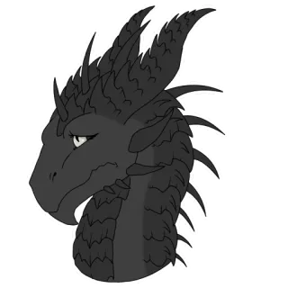 😞 9ceb0795 dragón, fantasía, criatura, mítico, animal, dibujo telegram sticker