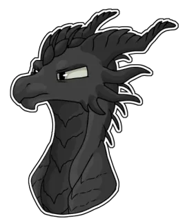 🤨 c03adba6 dragón, reptil, fantasía, criatura, mítico, arte, ilustración, animal telegram sticker