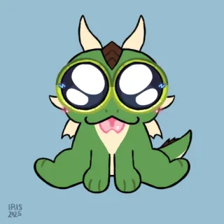 👅 d16b7bdd IRIS
2025 lindo, dragón, animal, dibujos animados, kawaii, pegatina telegram sticker