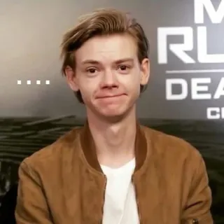 Thomas Sangster telegram stickers