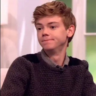 Thomas Sangster telegram stickers