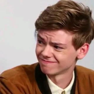 👤 ce26198b Thomas Sangster ator, retrato, celebridade, pessoa telegram sticker