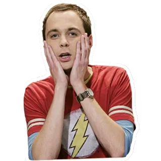 ๐ 052224b2 Sheldon Cooper The Big Bang Theory nerd, smart, sitcom, tv, geek, science, scientist telegram sticker