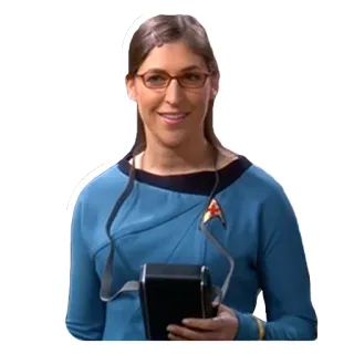 ๐ 41e0f217 Mayim Bialik The Big Bang Theory star trek, big bang theory, mayim bialik, television, science telegram sticker
