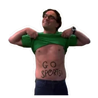 โพ 54f530f6 GO SPORTS! sports, shirt, television, comedy telegram sticker
