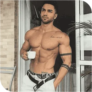 📎 3cc5a24f nam, đàn ông, cởi trần, thân hình, cơ bắp, thể hình telegram sticker