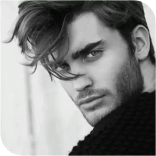 📎 7a68a43d đàn ông, nam, chân dung, đẹp trai, người mẫu, phong cách telegram sticker