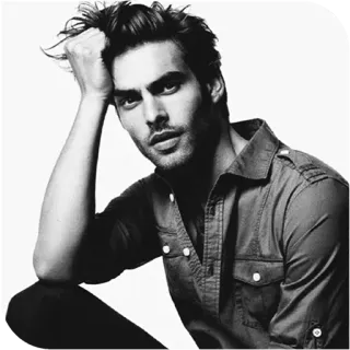 📎 b7c1bb75 người đàn ông, chân dung, người mẫu, đẹp trai, áo sơ mi, nam telegram sticker