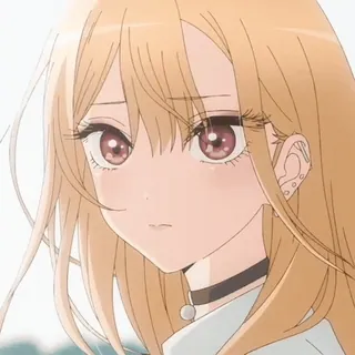 💛 0ff5cb4a Marin Kitagawa My Dress-Up Darling Anime, Mädchen, Blond, Cosplay, Porträt, Süß, My Dress-Up Darling, Marin Kitagawa telegram sticker