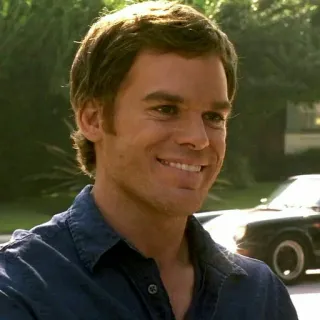 😁 e9b0289f Dexter Morgan Dexter serial killer, crimine, analista del sangue, Miami, serie telegram sticker