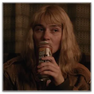 🌚 fdc20b62 phụ nữ, bia, uống, chân dung, người telegram sticker