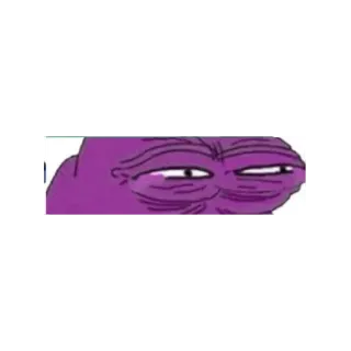 😂 7a362b32 Pepe the Frog pepe, frog, meme, internet meme, purple, smug telegram sticker