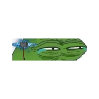 😂 b81761e0 Pepe the Frog Pepe, frog, meme, internet meme, sad, crying telegram sticker