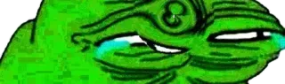 😂 f9645942 Pepe the Frog pepe, frog, meme, internet culture, crying, sad telegram sticker