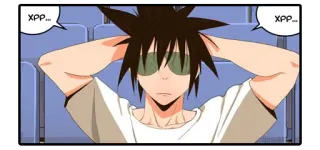 😴 60b261e0 XPP... anime, cartoon, character, sunglasses telegram sticker