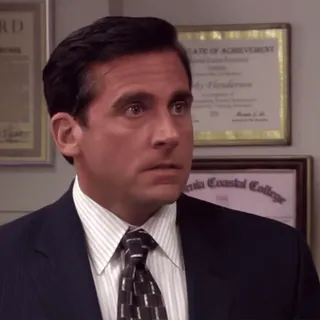 😠 09c53aed Michael Scott The Office Michael Scott, The Office, Komedi, Televisi, Kantor, NBC, Steve Carell telegram sticker