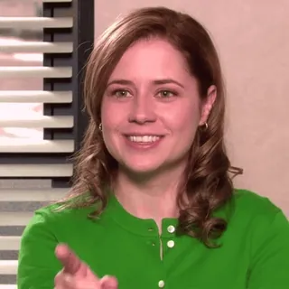 🫠 bb953a61 Pam Beesly The Office Pam, Beesly, The Office, NBC, Televisi, Tersenyum telegram sticker