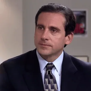 😐 d9cf5b8f Michael Scott The Office Michael Scott, The Office, Komedi, Acara TV, Karakter telegram sticker