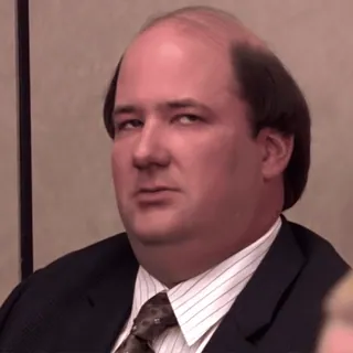 🙄 e3a4ffee Kevin Malone The Office Kevin Malone, The Office, NBC, Acara TV, Sitkom, Komedi telegram sticker