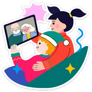 @Premium_Emojis_Telegram | Семейка Оливьёвых telegram stickers