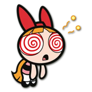 😲 7d0d0e81 Blossom Powerpuff Girls Kartun, Terhipnotis, Gadis, Powerpuff, Spiral, Mata whatsapp sticker