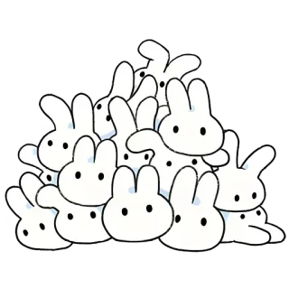 Принцесса и кролик @Nyasticks2 telegram stickers