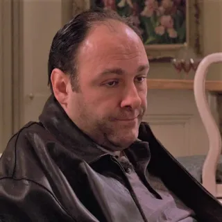 π 24a12b50 Tony Soprano The Sopranos tv, drama, mob, crime whatsapp sticker