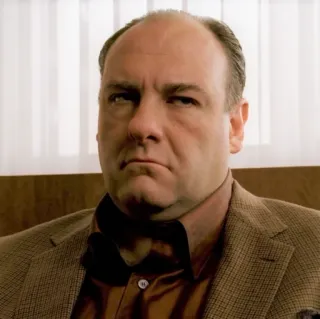 π‘ 33b1e839 Tony Soprano The Sopranos mobster, tv, crime, boss whatsapp sticker
