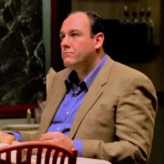 π€ 4aa5b917 Tony Soprano The Sopranos tv, crime, mafia, mobster, new jersey whatsapp sticker