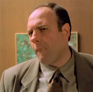 π€¨ 5d8daa49 Tony Soprano The Sopranos mobster, tv show, crime, HBO, drama whatsapp sticker